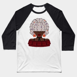 Afro pearls Halloween Baseball T-Shirt